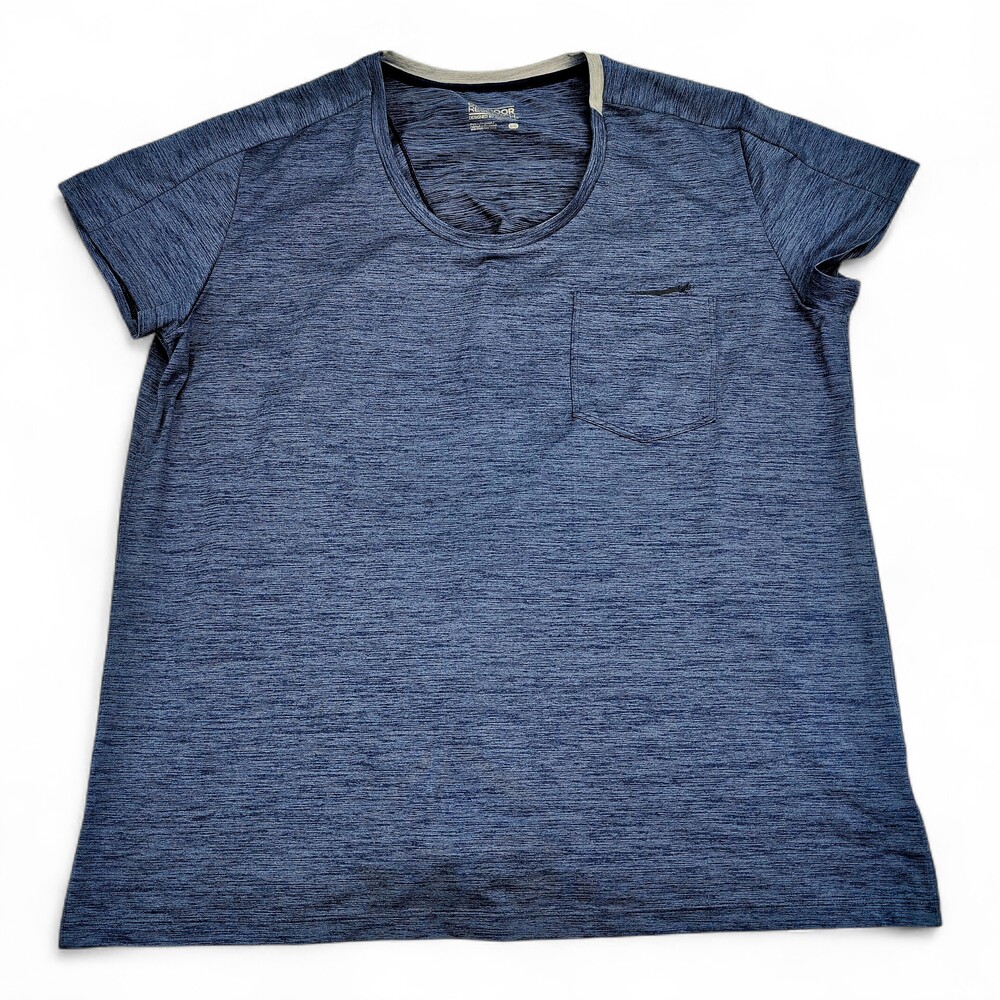 Outdoor Research Women's Quick-Dry Short Sleeve Tee L - Heather Blue